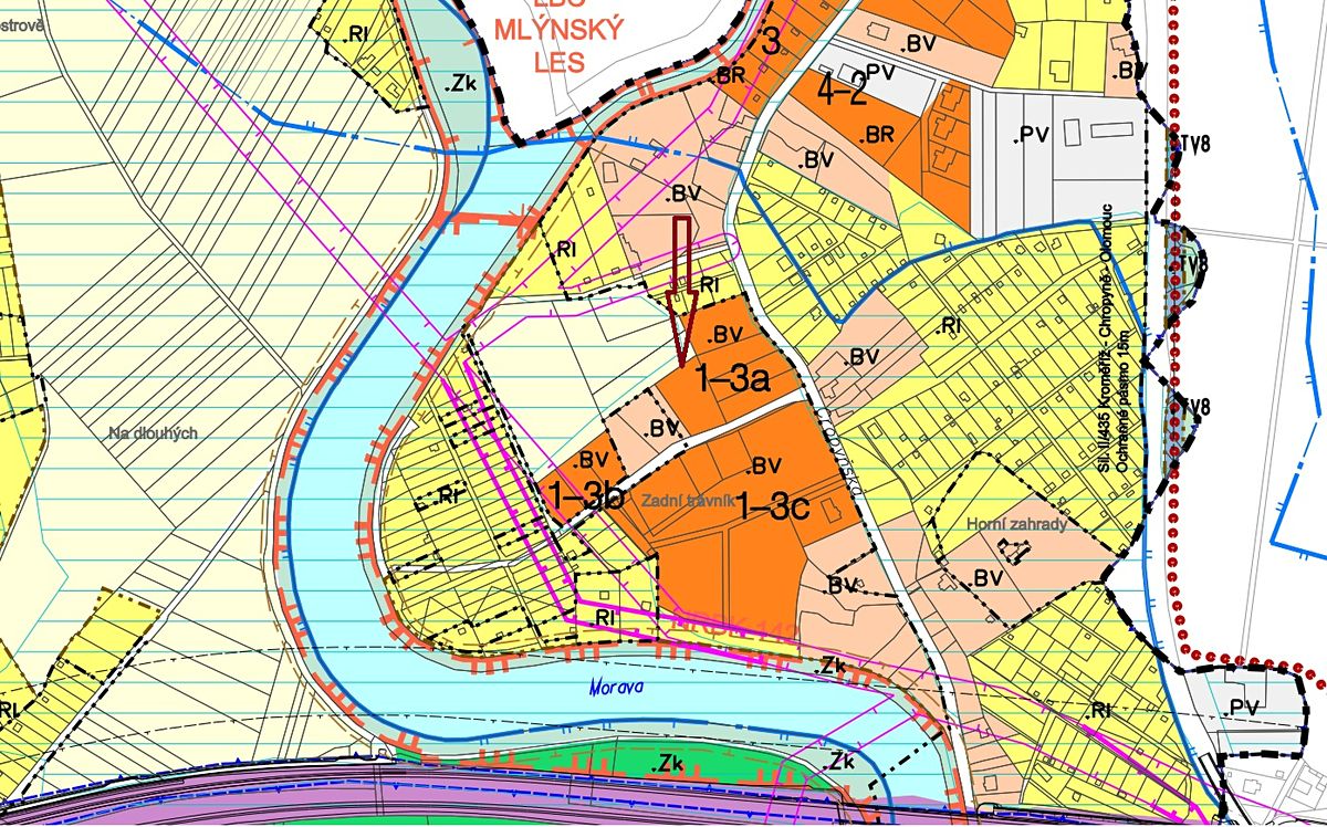 Prodej stavebního pozemku 2021 m² – fotografie 3