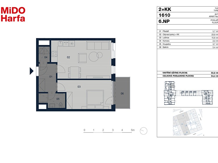Wohnung 2+kk zum Kauf, 55 m² (7 von 10)