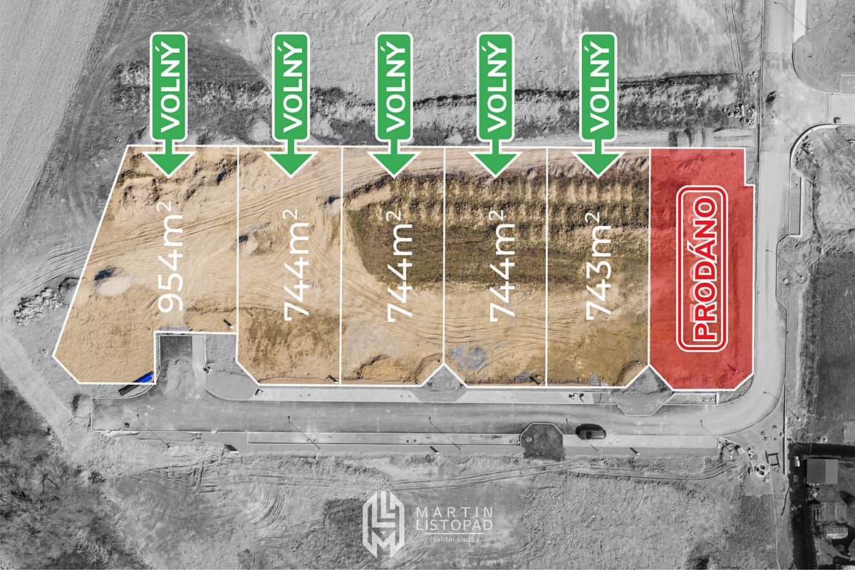 Prodej stavebního pozemku 744 m²