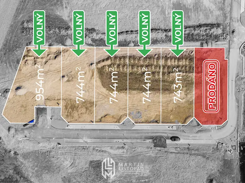 Prodej stavebního pozemku 744 m², Komárov – náhled fotky 1