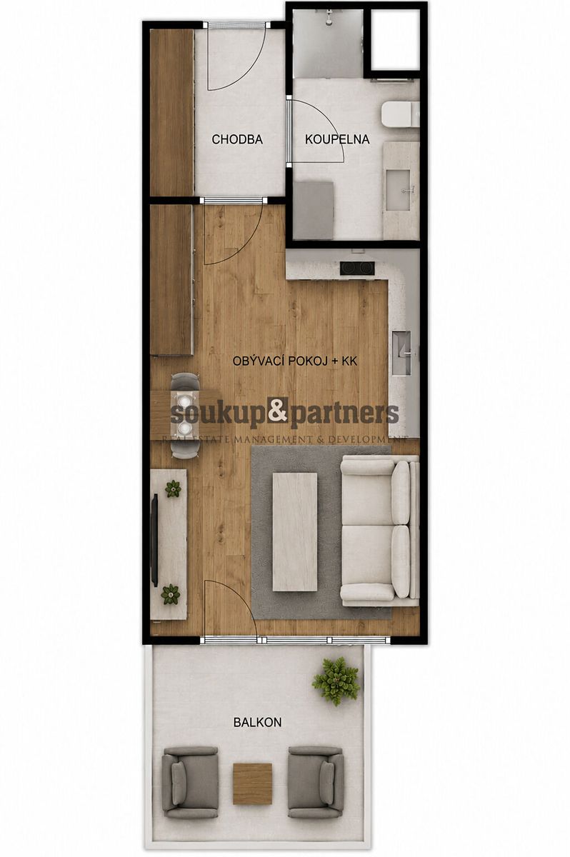 Prodej bytu 1+kk 24 m² – fotografie 4
