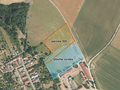 Prodej podílu 3/8  komerčního pozemku 5 776 m²