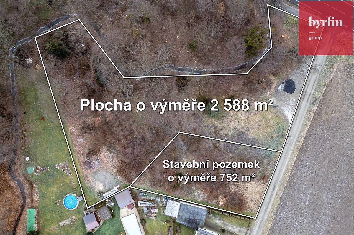Prodej stavebního pozemku 3340 m²