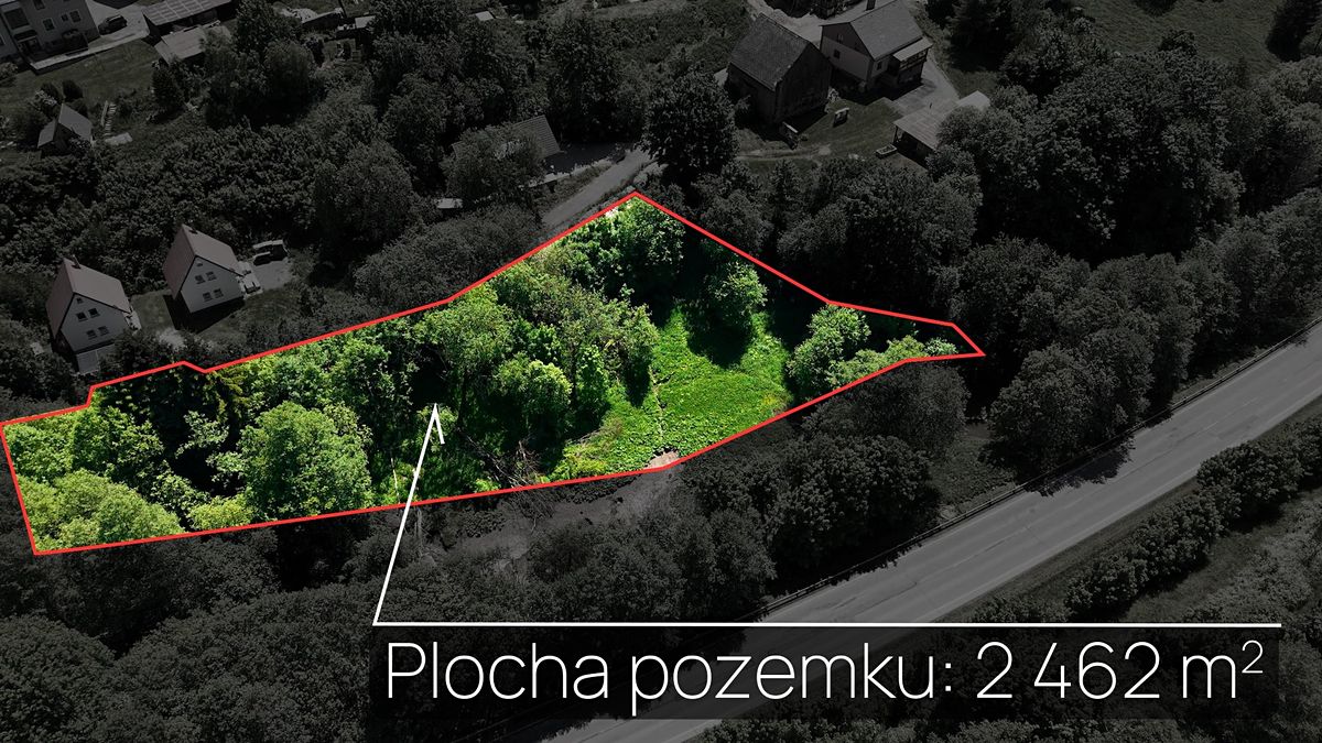 Prodej stavebního pozemku 2462 m² – fotografie 3