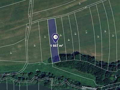 Prodej louky 1667 m²