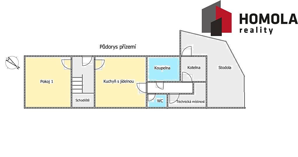 Prodej rodinného domu 80 m², pozemek 1075 m² – fotografie 3
