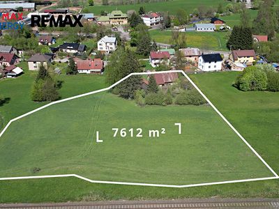 Prodej stavebního pozemku 7612 m²
