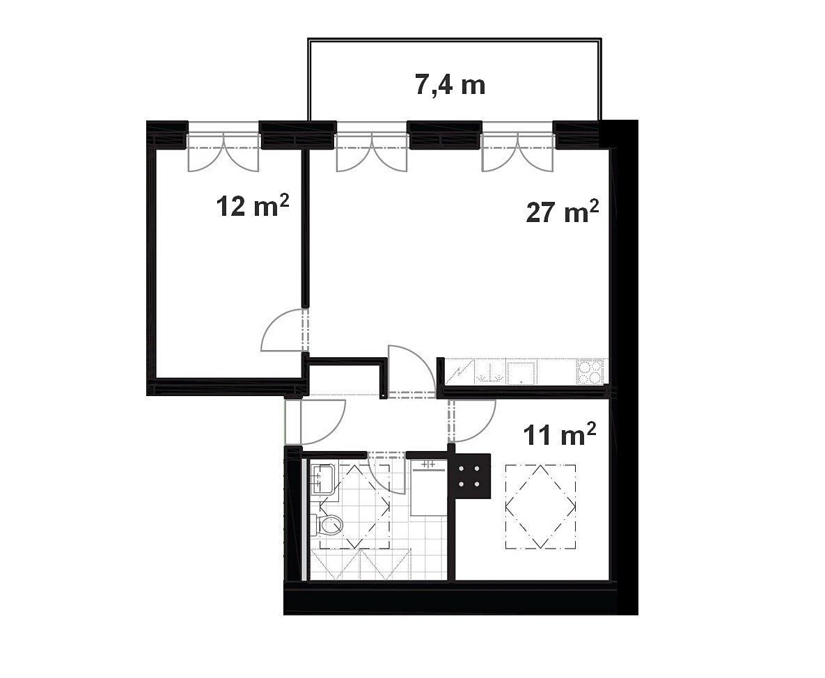 Prodej bytu 3+kk 62 m² – fotografie 3