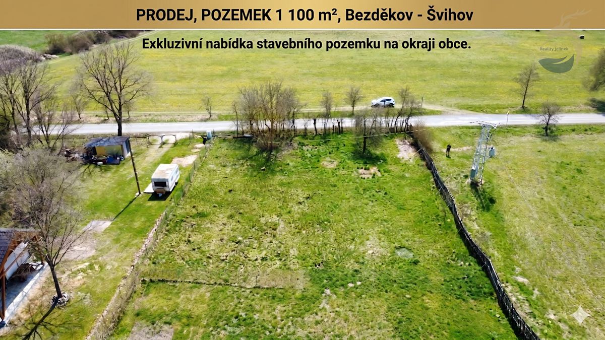 Prodej stavebního pozemku 1100 m², Švihov – fotka 1 z 3