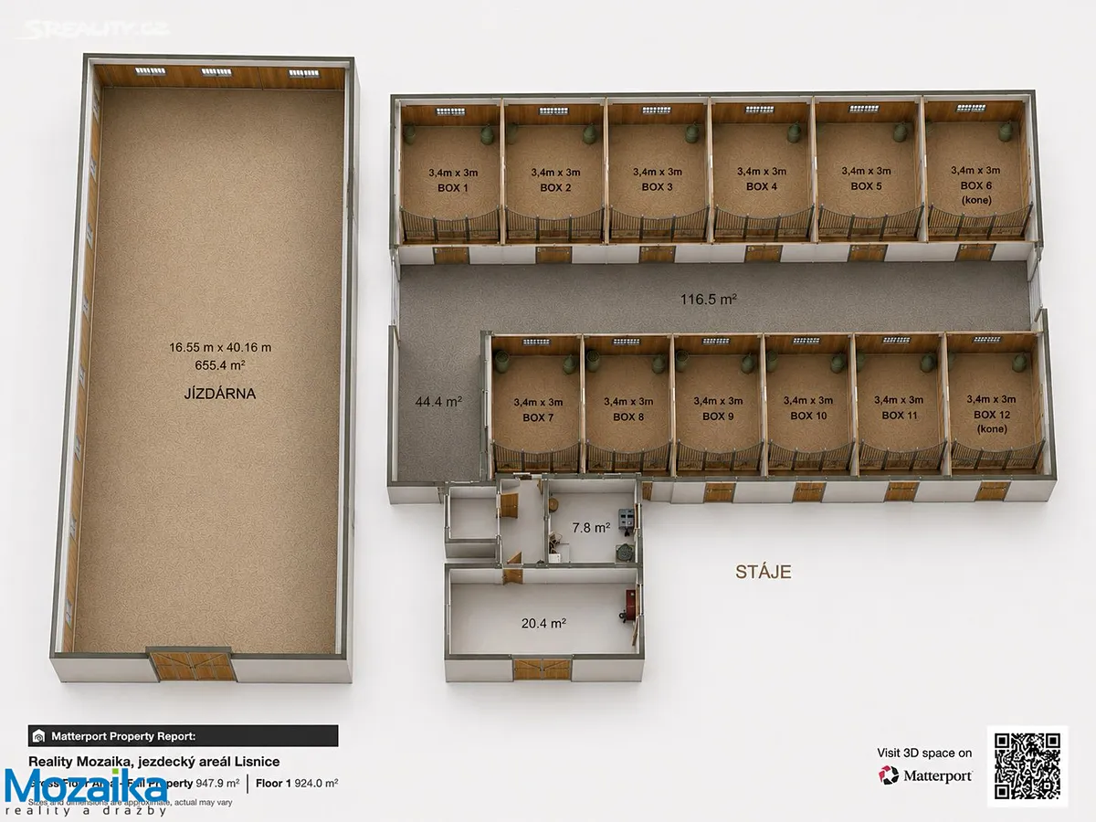 Pronájem zemědělské usedlosti 358 m², pozemek 59349 m² – pohled 2