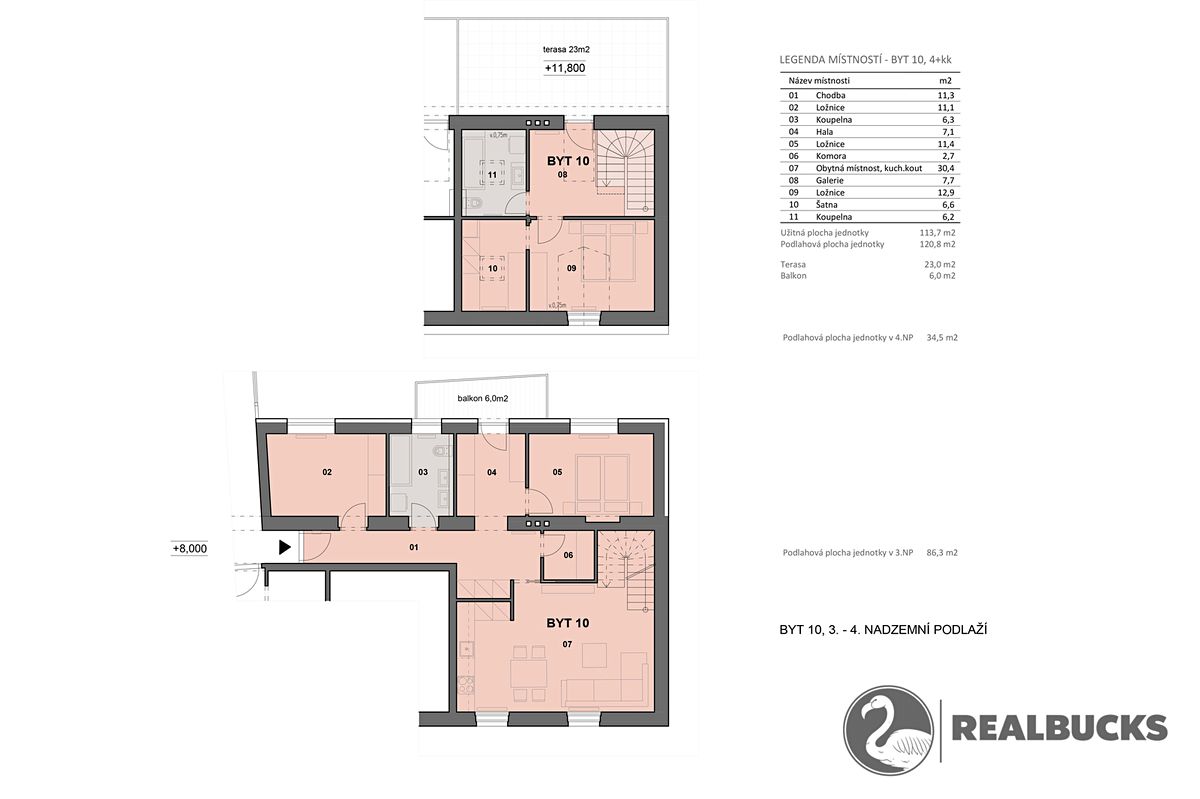 Prodej bytu 4+kk 120 m² – fotografie 4