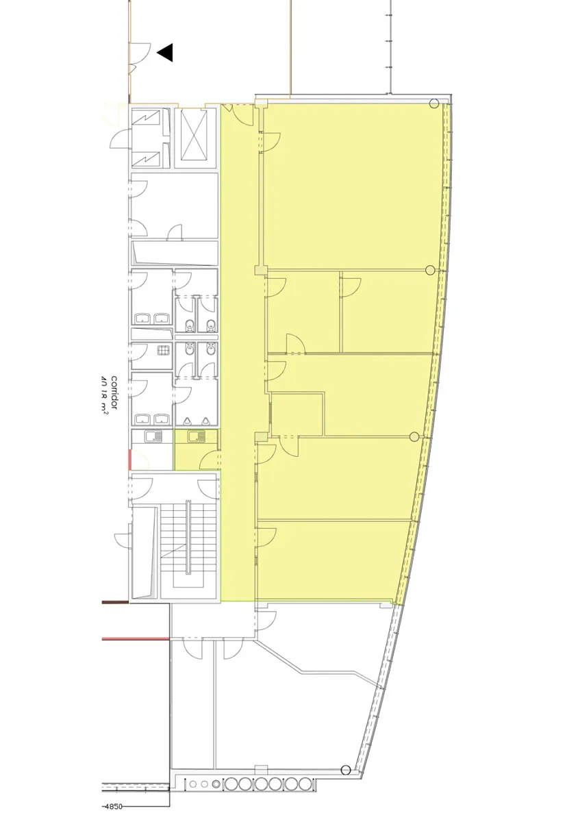 Pronájem kanceláře 235 m² - Widok 3
