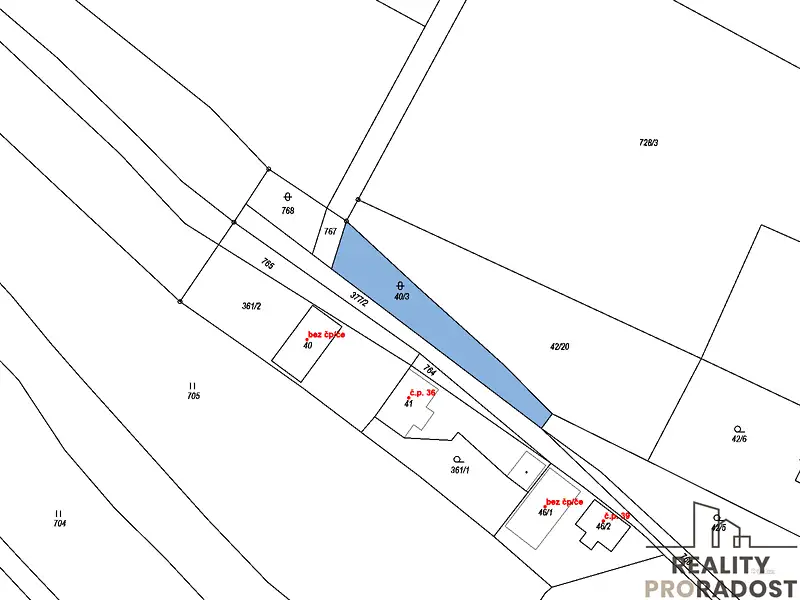 Prodej pozemku 810 m², Nestrašovice – náhled fotky 1