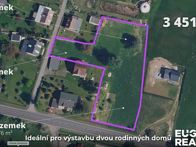 Prodej stavebního pozemku 3451 m²