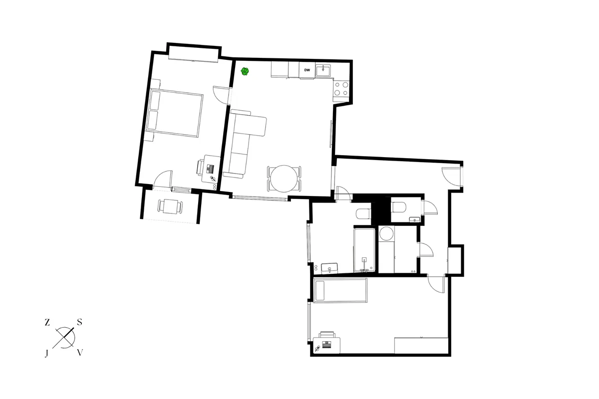 Prodej bytu 3+kk 74 m² – pohled 3