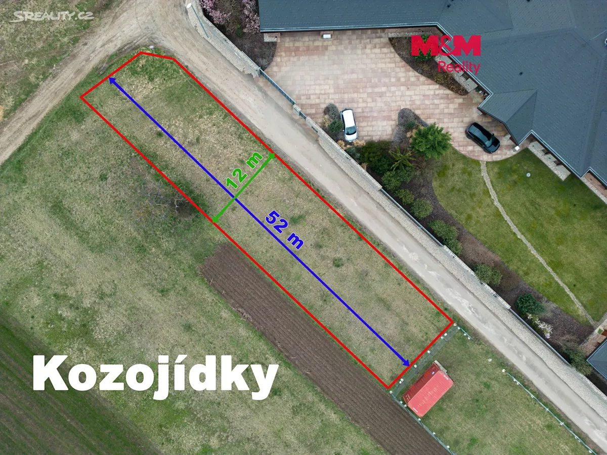 Prodej stavebního pozemku 646 m², Kozojídky