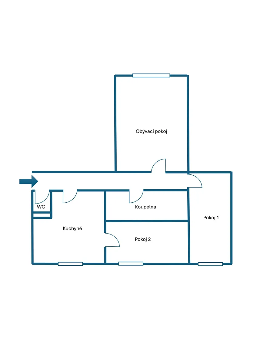Prodej bytu 3+1 65 m² - Więcej