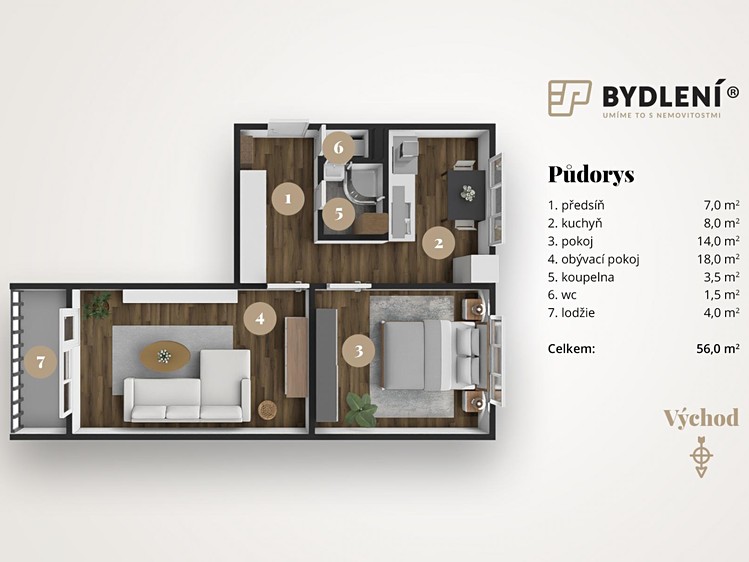 Prodej bytu 2+1, 56 m² (4 z 24)