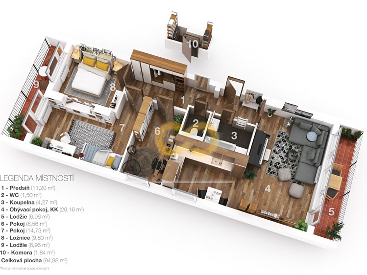 Prodej bytu 4+kk, 94 m² (4 z 17)