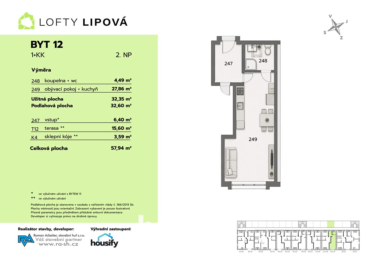 Prodej bytu 1+kk 32 m² – fotografie 4