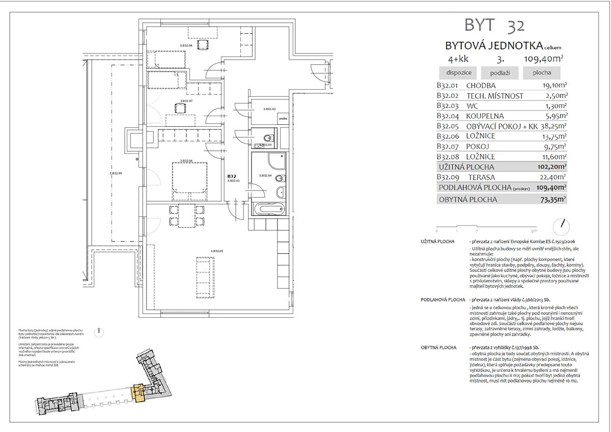 Prodej bytu 4+kk 103 m² – fotografie 3