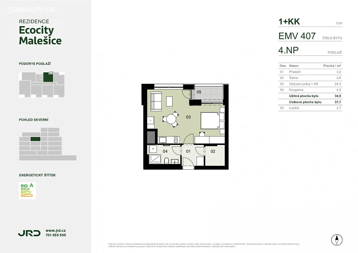 Prodej bytu 1+kk 38 m² - Widok 6