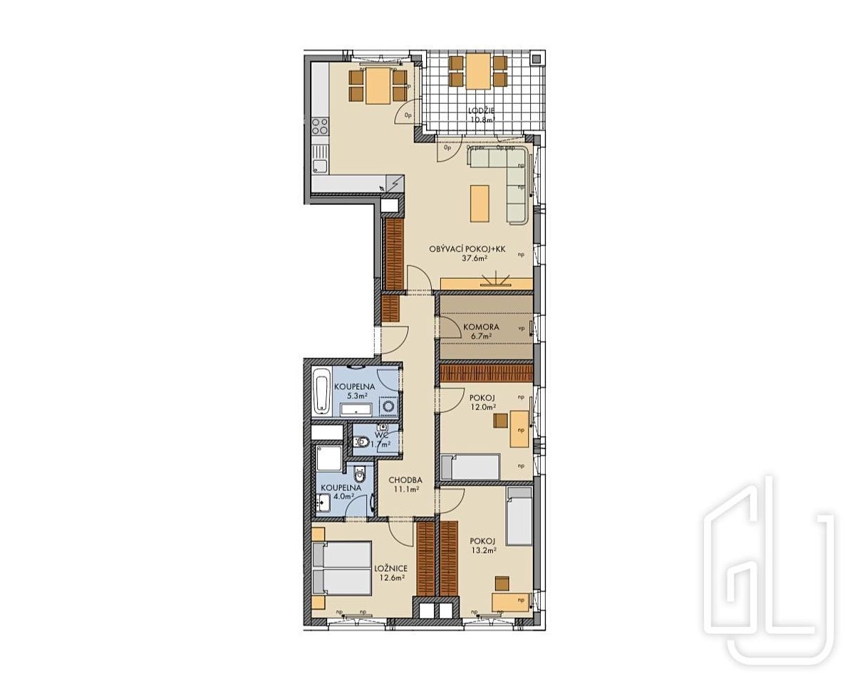 Prodej bytu 4+kk 109 m² – fotografie 3
