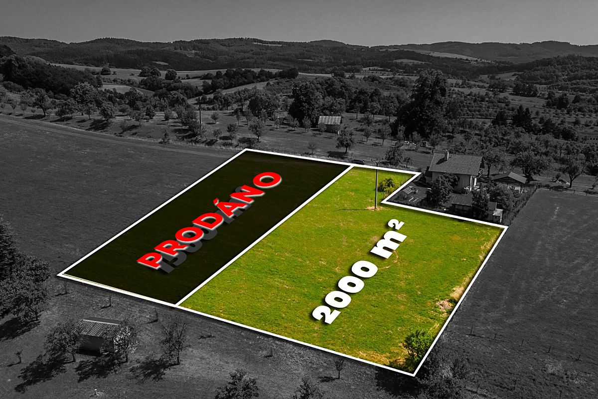 Prodej stavebního pozemku 2000 m²