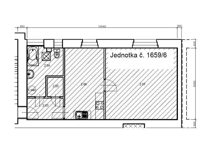 Prodej bytu 1+1 53 m² – fotografie 3