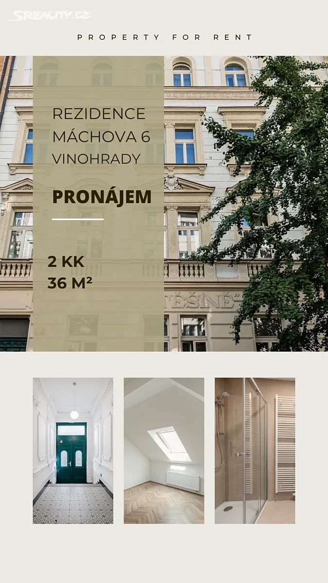 Pronájem bytu 2+kk 36 m², Praha