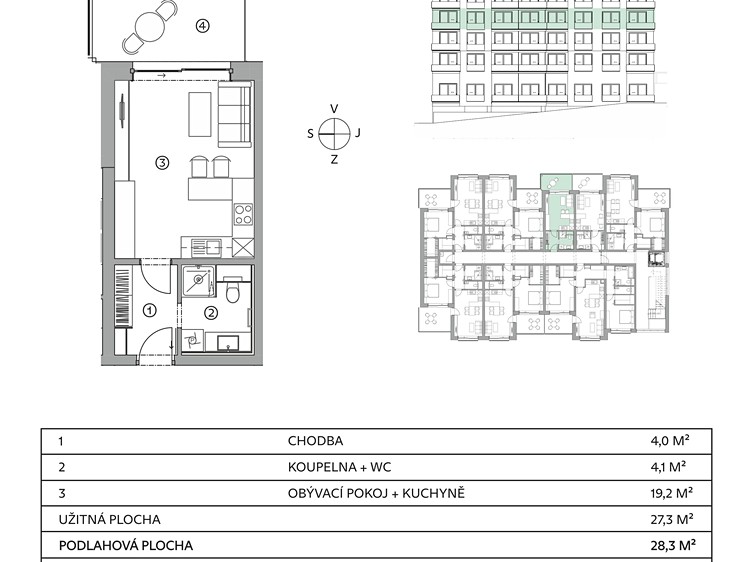 Prodej bytu 1+kk, 28 m² (12 z 19)