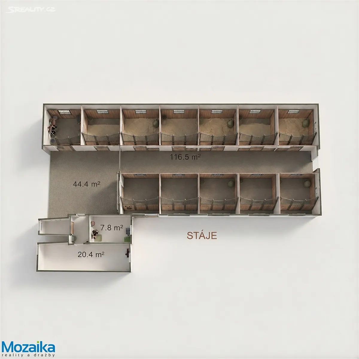Pronájem zemědělské usedlosti 358 m², pozemek 59349 m² – pohled 6