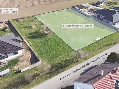 Prodej  stavebního pozemku 1 362 m²