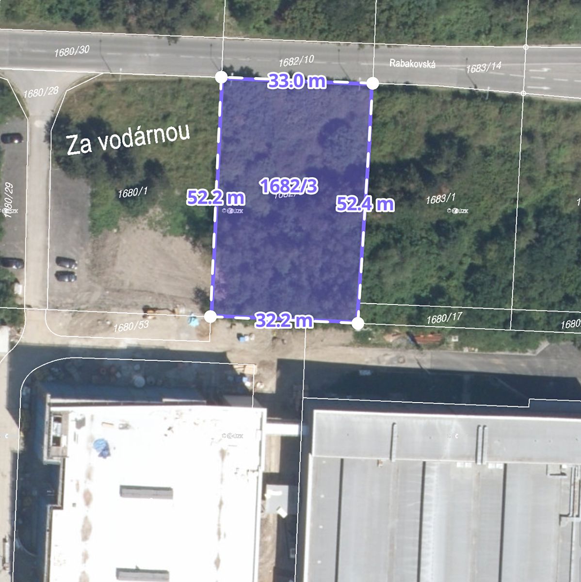 Prodej komerčního pozemku 1716 m² – fotografie 3