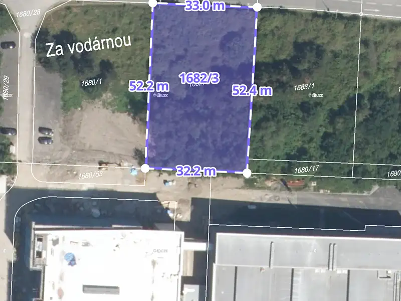 Prodej komerčního pozemku 1716 m², Praha – náhled fotky 3