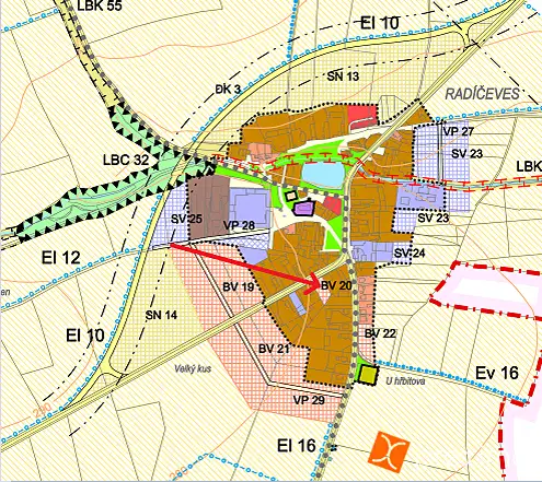 Prodej stavebního pozemku 1443 m², Žatec – náhled fotky 2
