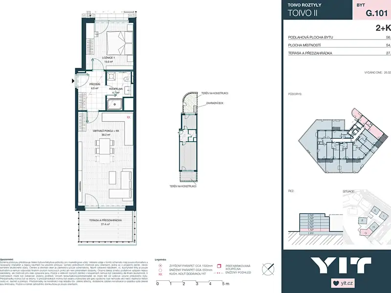 Prodej bytu 2+kk 54 m², Praha – náhled fotky 2