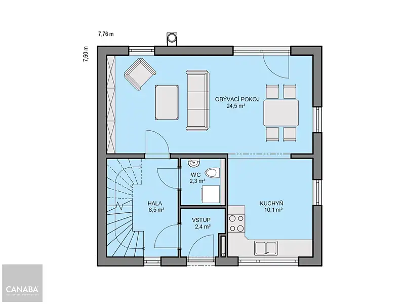 Prodej stavebního pozemku 823 m², Kamenice – náhled fotky 3