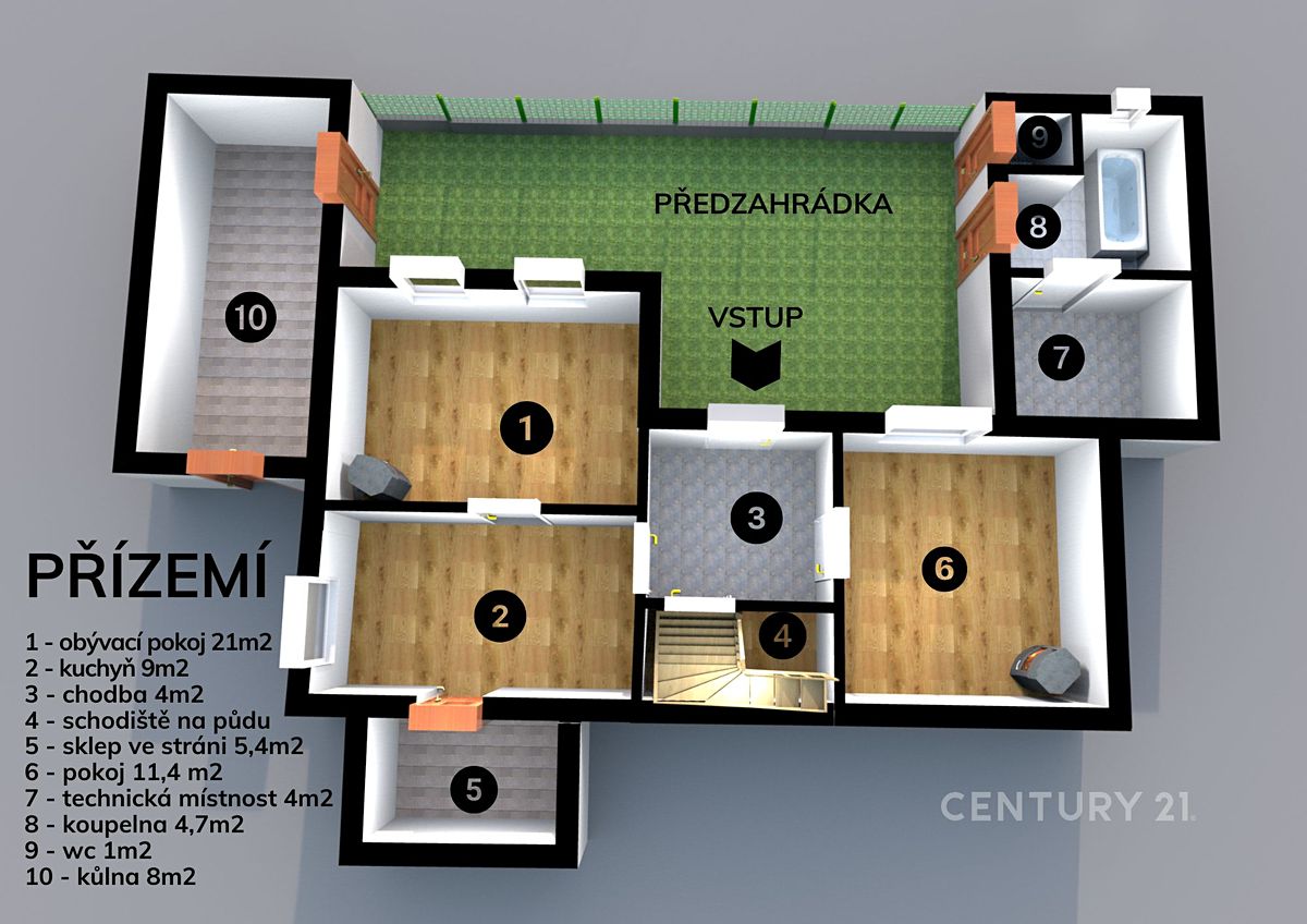 Prodej chalupy 72 m², pozemek 585 m² – fotografie 3