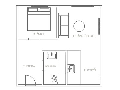 Квартира 2+kk на продаж, 40 м² (3 з 13)