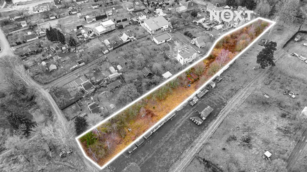 Prodej stavebního pozemku 3588 m² – pohled 3