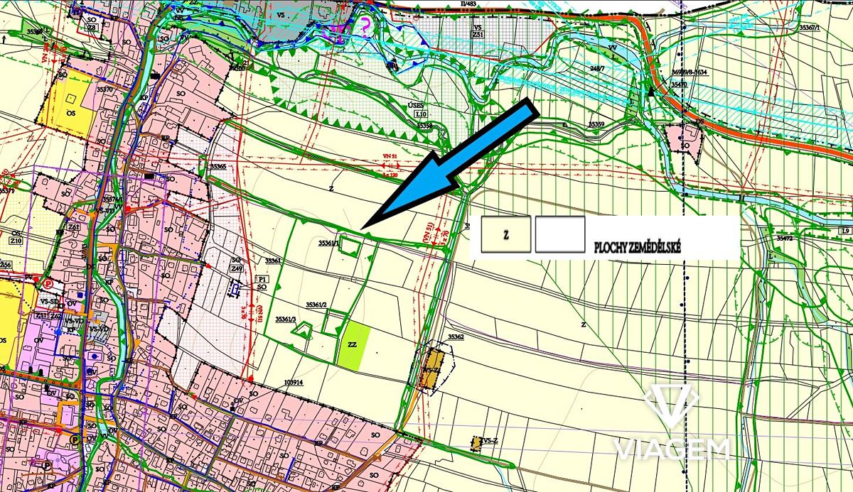 Prodej pole 18620 m², Mořkov – fotka 1 z 3