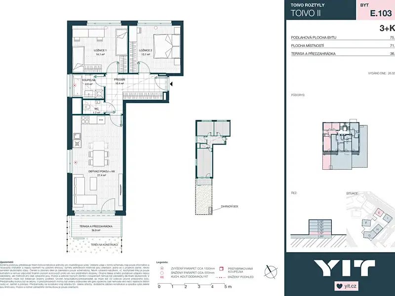 Prodej bytu 3+kk 72 m², Praha – náhled fotky 2