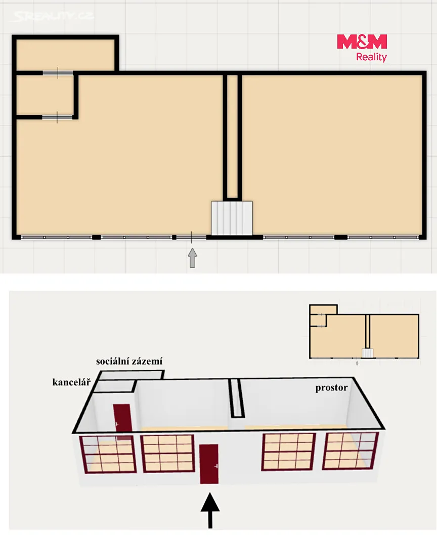 Prodej kanceláře 154 m² – pohled 3