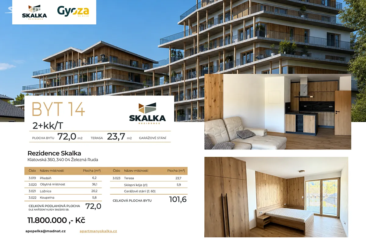 Prodej bytu 2+kk 72 m², Železná Ruda