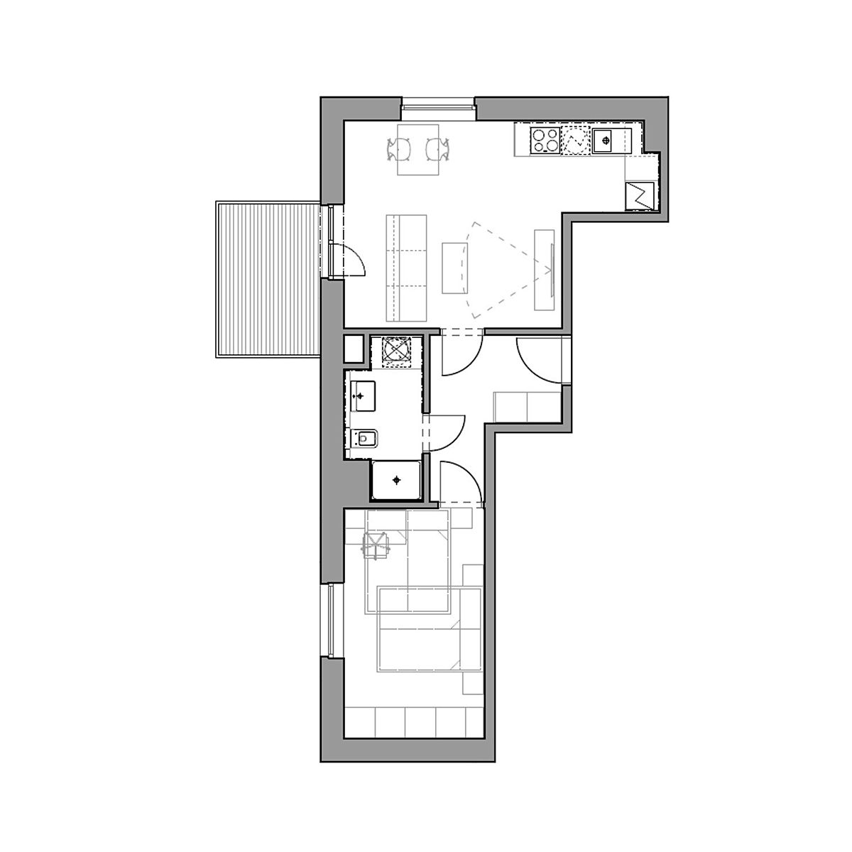 Prodej bytu 2+kk 44 m² – fotografie 2