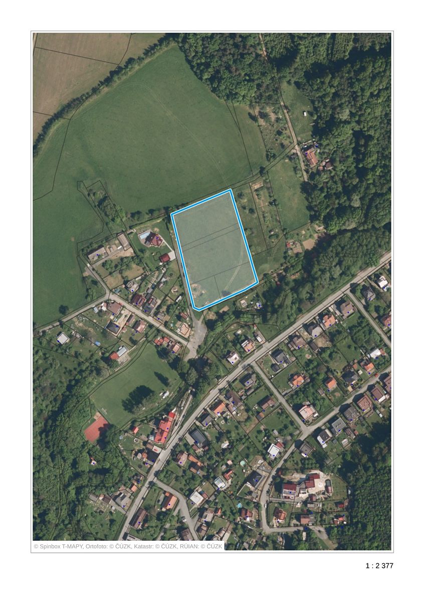 Prodej stavebního pozemku 8893 m² – fotografie 3