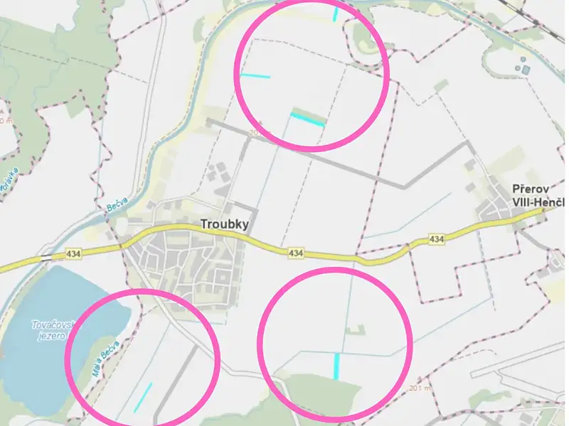 Prodej pole 47914 m², Troubky – náhled fotky 1