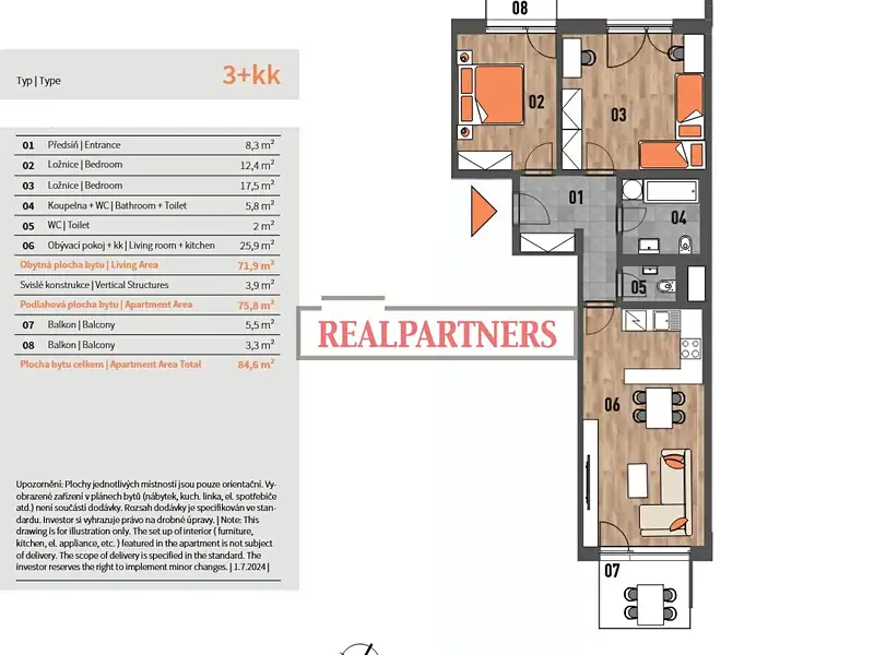 Prodej bytu 3+kk 85 m², Praha – náhled fotky 2