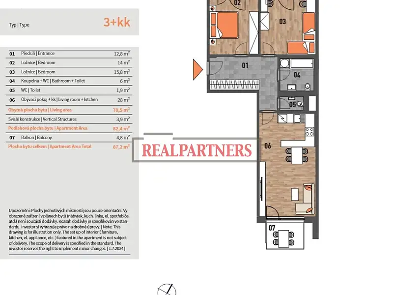 Prodej bytu 3+kk 87 m², Praha – náhled fotky 2